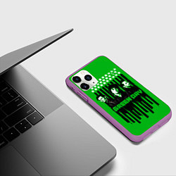 Чехол iPhone 11 Pro матовый Green day is here, цвет: 3D-фиолетовый — фото 2