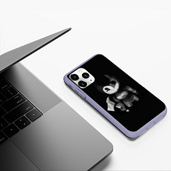 Чехол iPhone 11 Pro матовый BENDY - БЕНДИ РОБОТ, цвет: 3D-светло-сиреневый — фото 2