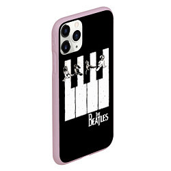 Чехол iPhone 11 Pro матовый THE BEATLES ЗНАМЕНИТАЯ КАРТИНКА, цвет: 3D-розовый — фото 2