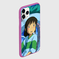 Чехол iPhone 11 Pro матовый Spirited awаy, цвет: 3D-фиолетовый — фото 2
