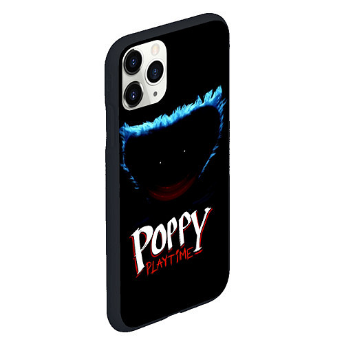 Чехол iPhone 11 Pro матовый Poppy Playtime: Huggy Wuggy / 3D-Черный – фото 2