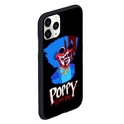 Чехол iPhone 11 Pro матовый Poppy Playtime: Huggy Wuggy, цвет: 3D-черный — фото 2