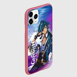 Чехол iPhone 11 Pro матовый GenShin, цвет: 3D-малиновый — фото 2