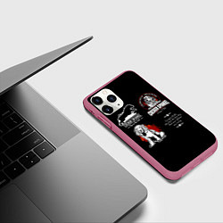 Чехол iPhone 11 Pro матовый Собака Кокер-Спаниель, цвет: 3D-малиновый — фото 2