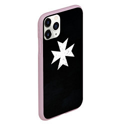 Чехол iPhone 11 Pro матовый Черные Храмовники раскраска доспеха, цвет: 3D-розовый — фото 2