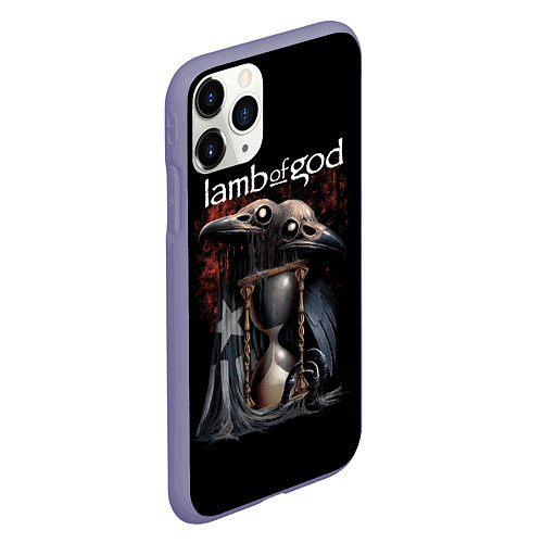 Чехол iPhone 11 Pro матовый Время уходит LOG / 3D-Серый – фото 2