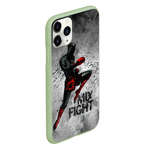 Чехол iPhone 11 Pro матовый MIX FIGHT / 3D-Салатовый – фото 2