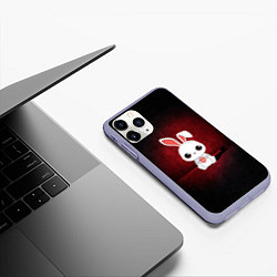Чехол iPhone 11 Pro матовый Милый Зайчик, цвет: 3D-светло-сиреневый — фото 2