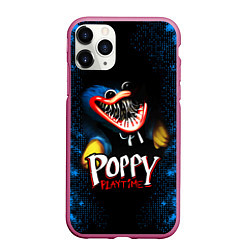 Чехол iPhone 11 Pro матовый Poppy Playtime, цвет: 3D-малиновый
