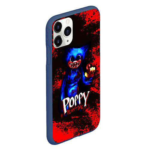 Чехол iPhone 11 Pro матовый Poppy Playtime: Bloodrage / 3D-Тёмно-синий – фото 2