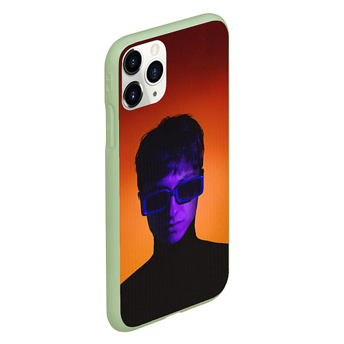 Чехол iPhone 11 Pro матовый Стильный Бульвар Депо / 3D-Салатовый – фото 2