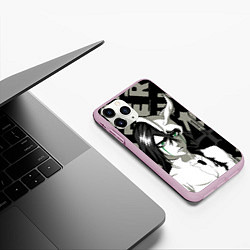 Чехол iPhone 11 Pro матовый Улькиорра Ulquiorra Bleach, цвет: 3D-розовый — фото 2