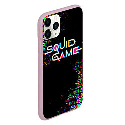 Чехол iPhone 11 Pro матовый ИГРА В КАЛЬМАРА ГЛИТЧ SQUID GAME GLITCH, цвет: 3D-розовый — фото 2