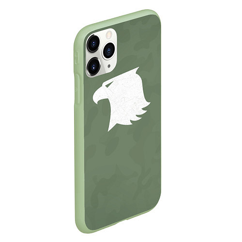 Чехол iPhone 11 Pro матовый Рапторы цвет ордена / 3D-Салатовый – фото 2