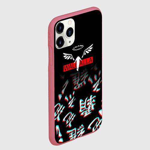 Чехол iPhone 11 Pro матовый Tokyo Revengers Valhalla Glitch / 3D-Малиновый – фото 2