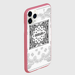 Чехол iPhone 11 Pro матовый Big Baby Tape x Kizaru BANDANA Бандана Кизару Тейп, цвет: 3D-малиновый — фото 2