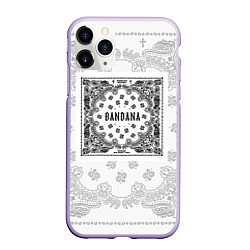 Чехол iPhone 11 Pro матовый Big Baby Tape x Kizaru BANDANA Бандана Кизару Тейп, цвет: 3D-светло-сиреневый