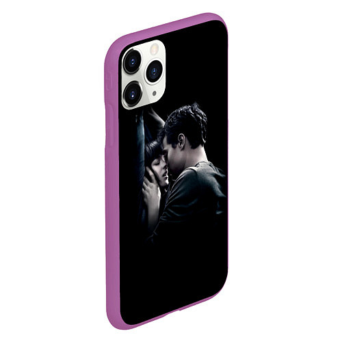 Чехол iPhone 11 Pro матовый 50 Оттенков Серого Фильм / 3D-Фиолетовый – фото 2