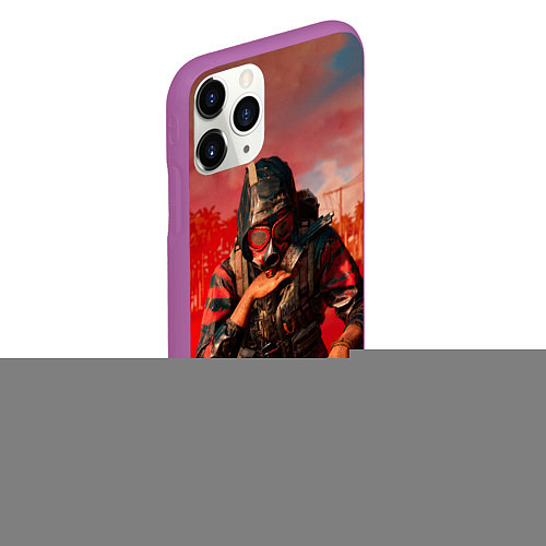 Чехол iPhone 11 Pro матовый Far Cry 6 - Повстанец / 3D-Фиолетовый – фото 2