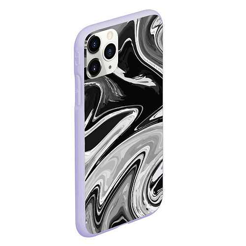 Чехол iPhone 11 Pro матовый Abstraction vanguard / 3D-Светло-сиреневый – фото 2