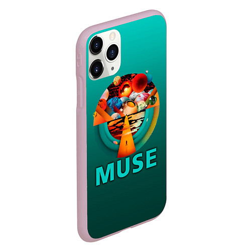 Чехол iPhone 11 Pro матовый The Resistance - Muse / 3D-Розовый – фото 2