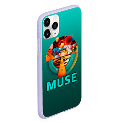 Чехол iPhone 11 Pro матовый The Resistance - Muse, цвет: 3D-светло-сиреневый — фото 2