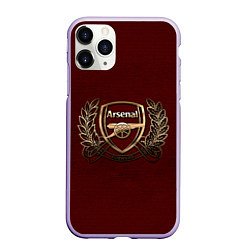 Чехол iPhone 11 Pro матовый Arsenal London, цвет: 3D-светло-сиреневый