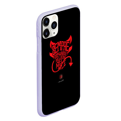 Чехол iPhone 11 Pro матовый Forza RossoNeri / 3D-Светло-сиреневый – фото 2