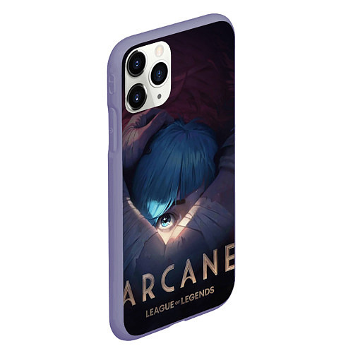 Чехол iPhone 11 Pro матовый Arcane: League of Legends / 3D-Серый – фото 2