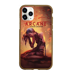 Чехол iPhone 11 Pro матовый Arcane: League of Legends Jinx