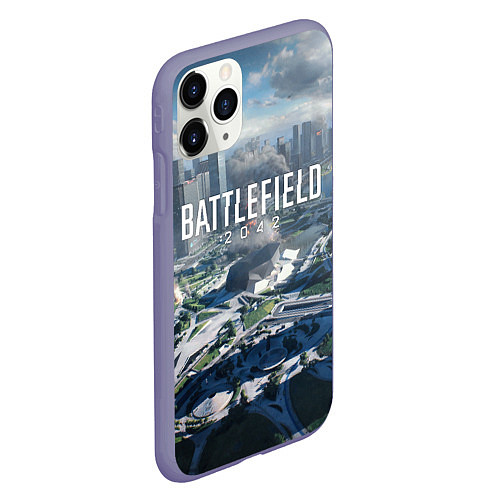 Чехол iPhone 11 Pro матовый Battlefield 2042 - КАЛЕЙДОСКОП / 3D-Серый – фото 2