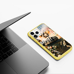 Чехол iPhone 11 Pro матовый Battlefield 2042 - отряд, цвет: 3D-желтый — фото 2