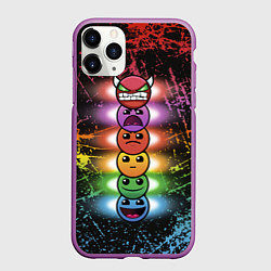 Чехол iPhone 11 Pro матовый Geometry Dash: Levels