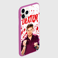 Чехол iPhone 11 Pro матовый Декстер Dexter, цвет: 3D-фиолетовый — фото 2
