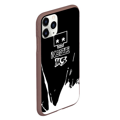 Чехол iPhone 11 Pro матовый Noize MC Нойз МС / 3D-Коричневый – фото 2