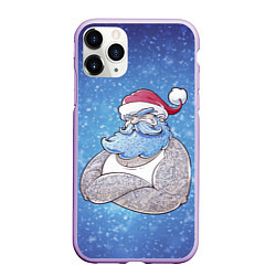 Чехол iPhone 11 Pro матовый BAD SANTA ПЛОХОЙ САНТА, цвет: 3D-сиреневый