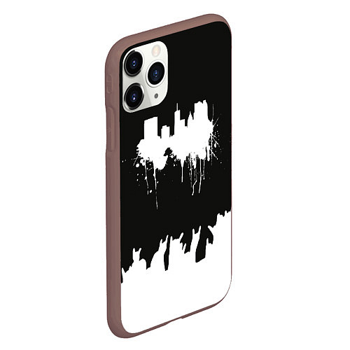 Чехол iPhone 11 Pro матовый Black sity Город тьмы ART 2 / 3D-Коричневый – фото 2