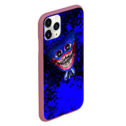 Чехол iPhone 11 Pro матовый Huggy Wuggy: Blue Rage, цвет: 3D-малиновый — фото 2