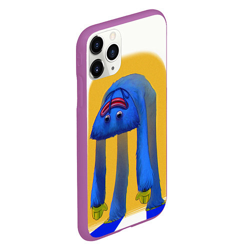 Чехол iPhone 11 Pro матовый Poppy Playtime: Huggy Wuggy / 3D-Фиолетовый – фото 2