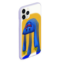 Чехол iPhone 11 Pro матовый Poppy Playtime: Huggy Wuggy, цвет: 3D-светло-сиреневый — фото 2