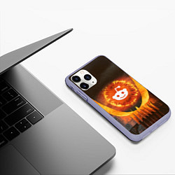 Чехол iPhone 11 Pro матовый REDDIT I SEE YOU РЕДДИТ СЛЕДИТ ЗА ВСЕМИ, цвет: 3D-светло-сиреневый — фото 2