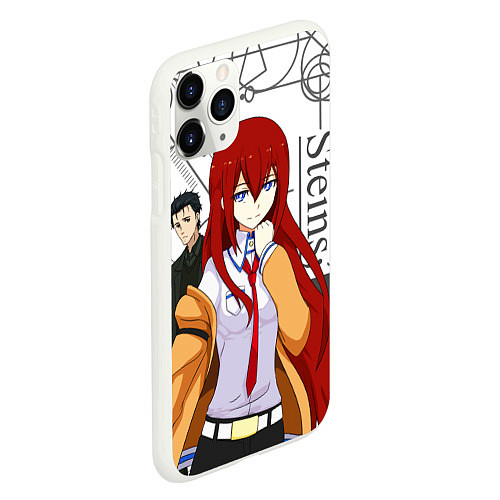 Чехол iPhone 11 Pro матовый Врата Штейна SteinsGate / 3D-Белый – фото 2