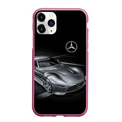 Чехол iPhone 11 Pro матовый Mercedes-Benz motorsport black