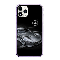 Чехол iPhone 11 Pro матовый Mercedes-Benz motorsport black