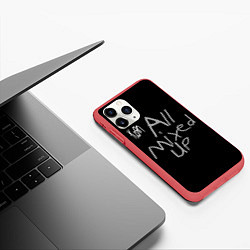 Чехол iPhone 11 Pro матовый All Mixed Up - Korn, цвет: 3D-красный — фото 2