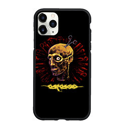 Чехол iPhone 11 Pro матовый Carcass, Necroticism, цвет: 3D-черный