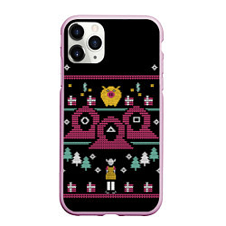 Чехол iPhone 11 Pro матовый ИГРА В КАЛЬМАРА НОВОГОДНЯЯ