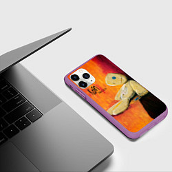 Чехол iPhone 11 Pro матовый Issues - Korn, цвет: 3D-фиолетовый — фото 2