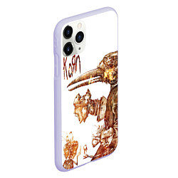 Чехол iPhone 11 Pro матовый Untitled - Korn, цвет: 3D-светло-сиреневый — фото 2