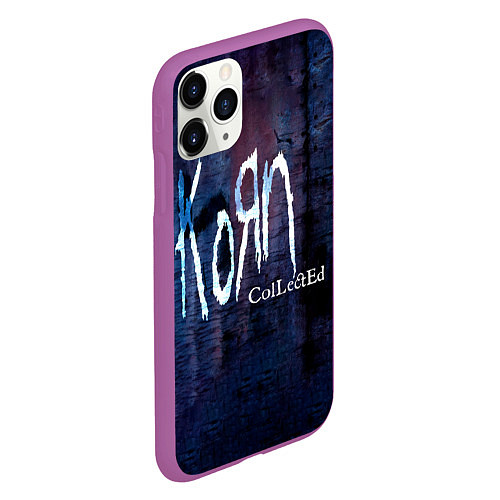 Чехол iPhone 11 Pro матовый Collected - Korn / 3D-Фиолетовый – фото 2